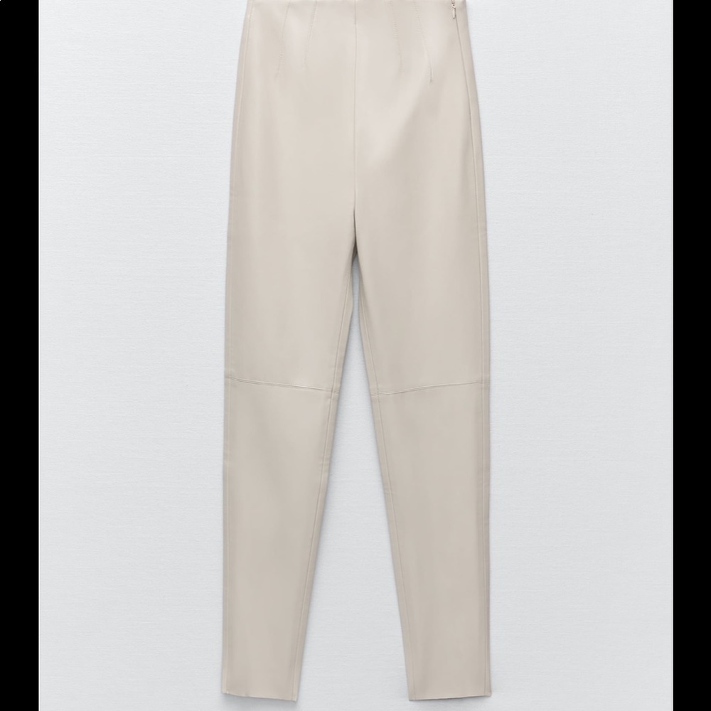 Zara NWT Faux leather leggings